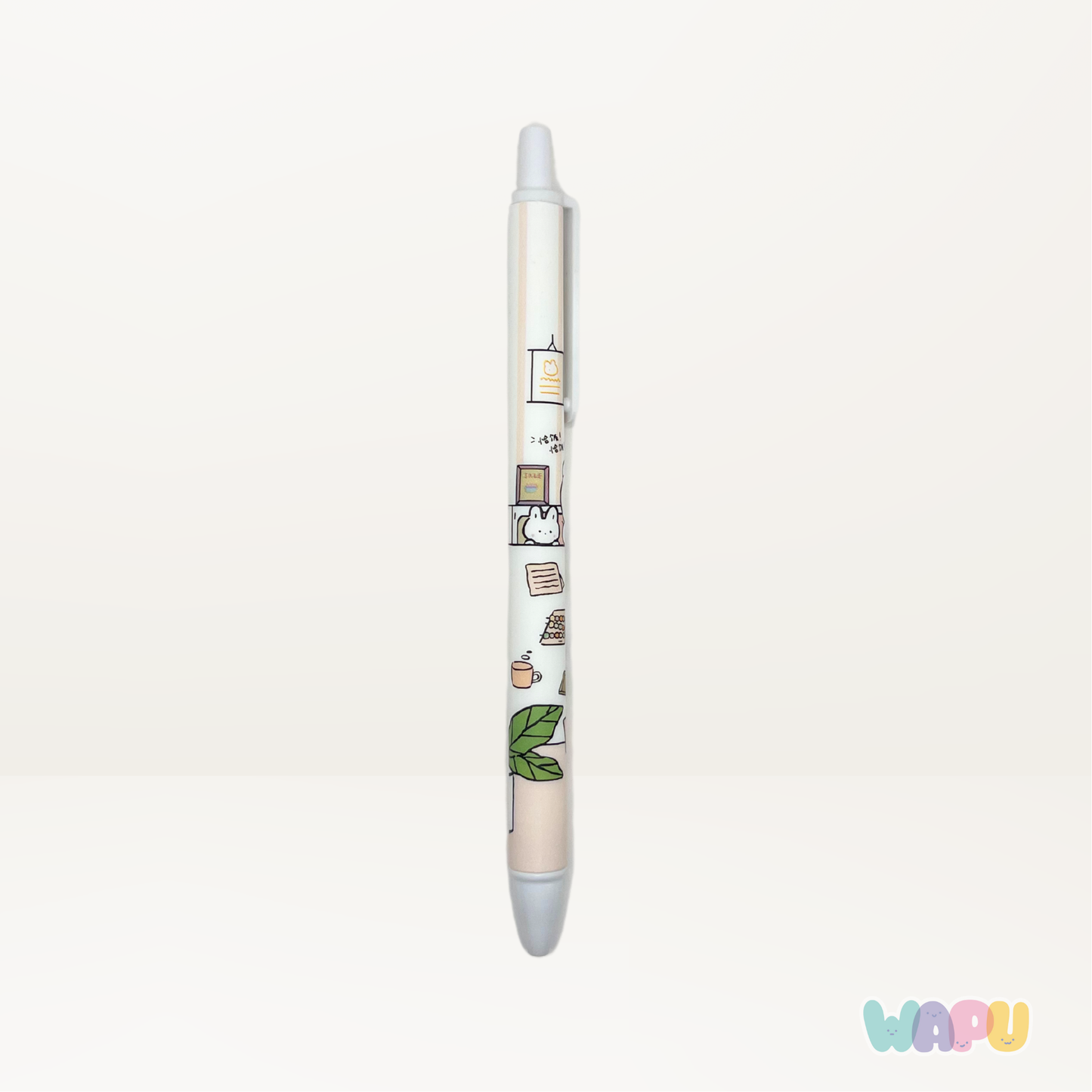 Pluma Osito Blanco Kawaii