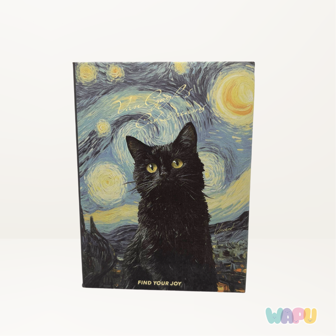 Libreta Gato Van Gogh