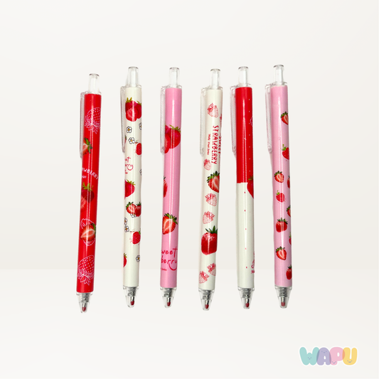Pluma Fresas con Crema