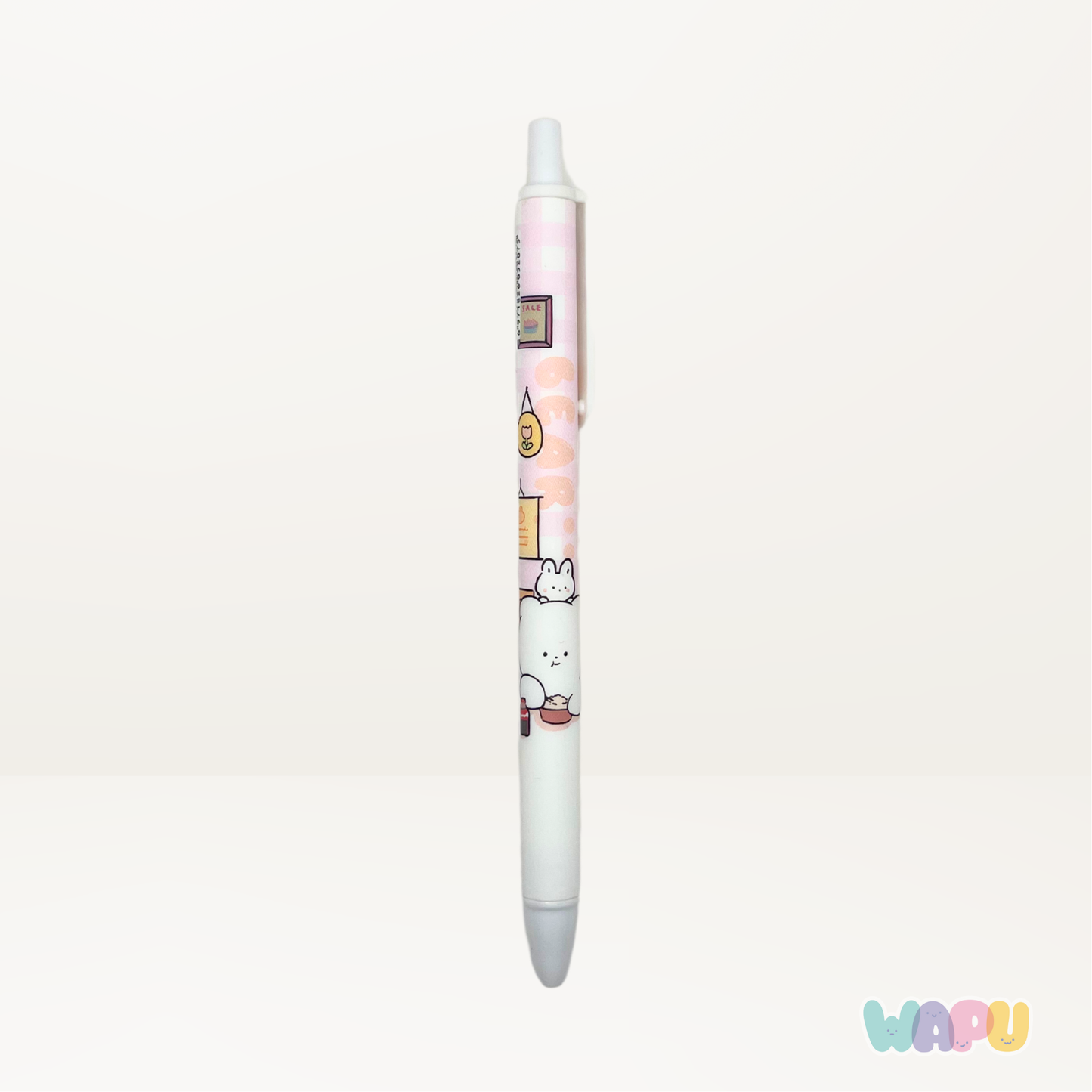 Pluma Osito Blanco Kawaii
