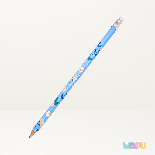 Lápiz Flor Azul